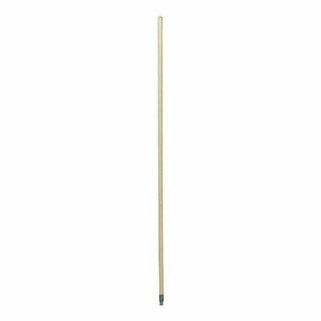 WADDELL MFG Metal Threaded Hardwood Broom Handle TH 6005